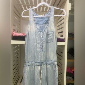 Chambray Jogger Romper